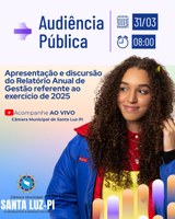 Audiência Pública Realizada – Câmara Municipal de Santa Luz-PI